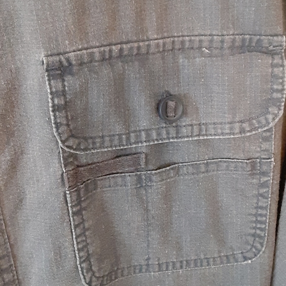 FADED GLORY Short Sleeve Button Down Shirt, XL - Picture 5 of 7